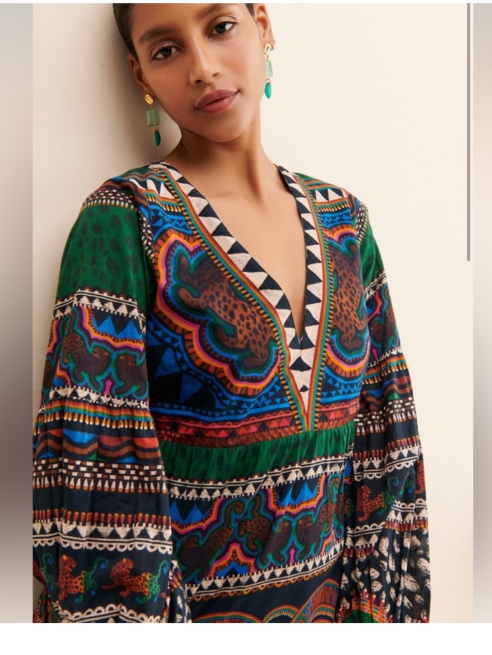 Farm Rio V-Neck Printed Tunic
Dress Sz Small - Picture 2 of 16